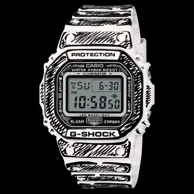 Casio G-Shock DW-5600JV-7JR Men's Sports Watch - JDM JOSHUA VIDES Comic Designer Collaboration Limited Edition, 200m Water Resistance, Shock-Resistant (Japanese Domestic Market)