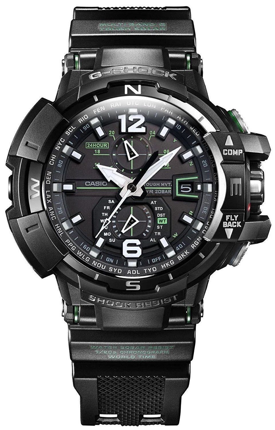 Casio G-Shock G-Premium Gravity Master GW-A1100-1A3JF Men's Solar-Powered Radio-Controlled Watch (JDM, Made in Japan) with Triple G Sapphire Crystal 48.4 × 53.8 × 17.3 mm JDM (Japanese Domestic Market)