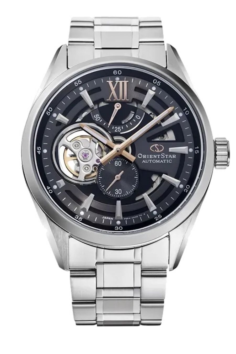 Orient Star Modern Skeleton Men's Automatic Watch RE-AV0136N, 41mm, Sapphire Crystal, 100m Water Resistance, Steel Strap