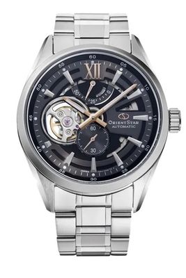 Orient Star Modern Skeleton Men's Automatic Watch RE-AV0136N, 41mm, Sapphire Crystal, 100m Water Resistance, Steel Strap