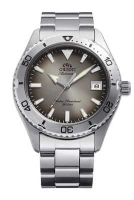 Orient Mako Gradient Smoke Men's Automatic Diving Watch RA-AC0Q16N Limited Edition 39.9mm 200m WR Sapphire Crystal Steel Strap F6722