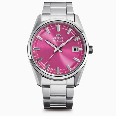Orient Stretto Date Pink Pulse RA-AC0R07P Limited Edition Men's Automatic Watch RA-AC0R07P  38.5mm 50m Water Resistance Sapphire Crystal Steel Strap