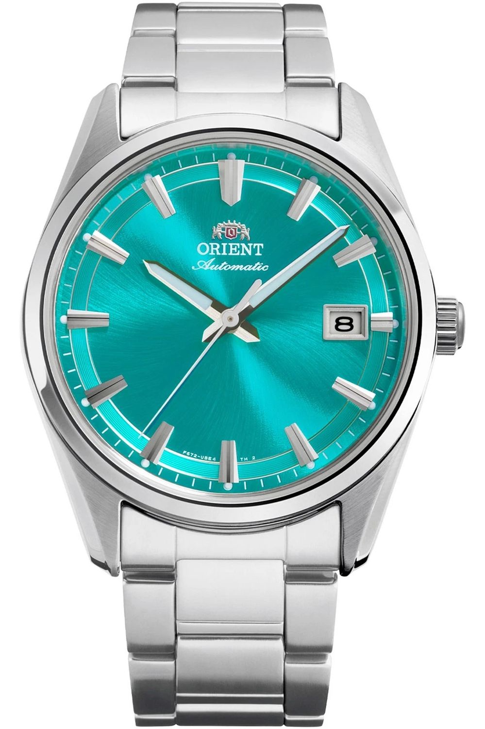 Orient Stretto Date Aqua Blue Men's Automatic Watch RA-AC0R06L  Limited Edition 38.5mm 50m Water Resistance Sapphire Crystal Steel Strap