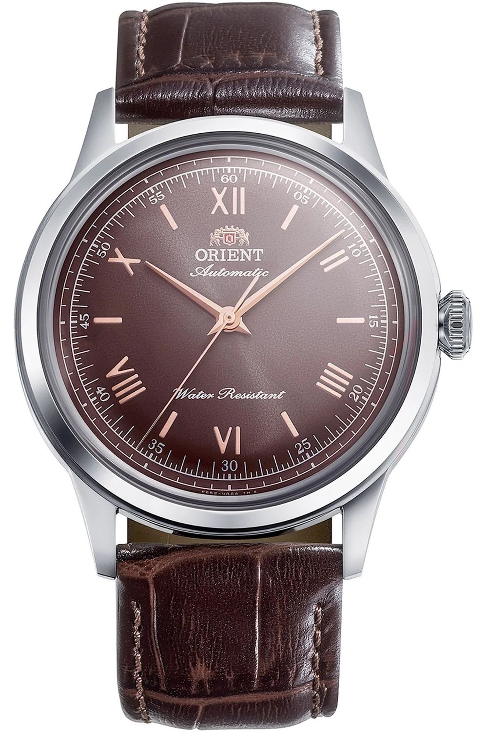 Orient Bambino Chestnut Men's Automatic Watch RA-BB0004Y, 38.4 mm, Cal. F6724, leather strap