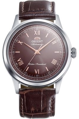 Orient Bambino Chestnut Men's Automatic Watch RA-BB0004Y, 38.4 mm, Cal. F6724, leather strap