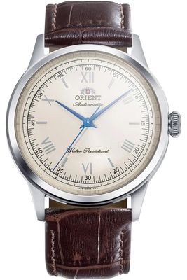 Orient Bambino Roman Ivory Men's Automatic Watch RA-BB0003Y, 38.4 mm, Cal. F6724, leather strap