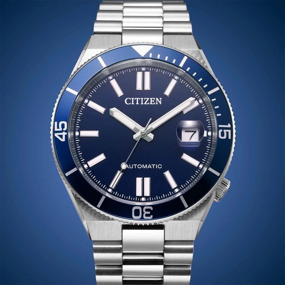 Citizen Tsuyosa Shore Men's Automatic Watch NJ0230-59L 40mm 100m Water Resistance Sapphire Crystal Steel Strap