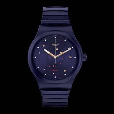 Unisex automatic watch Swatch SISTEM SEA FLEX (SUTN403A) 42mm, 30m water resistance, 90-hour power reserve