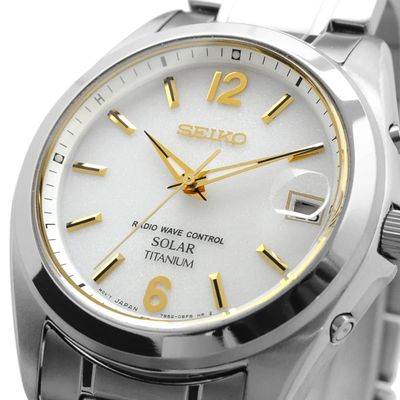 Seiko Selection Spirit SBTM227 JDM Radio-Controlled Titanium Solar Watch, 37.8 mm, 100 m water resistance, titanium band and case (Japanese domestic market) men's watch