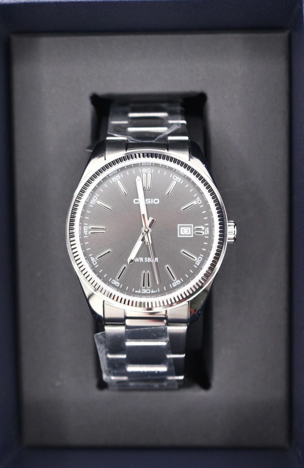 Casio Classic Men's Analog Watch MTP-1302D-1A1JF JDM 38.5mm 50m WR Steel Strap Japanese Quartz Movement JDM (Japanese Domestic Market)