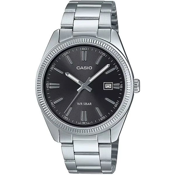 Casio Classic Men's Analog Watch MTP-1302D-1A1JF JDM 38.5mm 50m WR Steel Strap Japanese Quartz Movement JDM (Japanese Domestic Market)