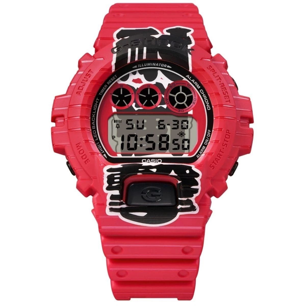 CASIO G-SHOCK DW-6900AKA-4JR Akachochin Limited Edition Men's Sports Watch, Made in Japan, Shock-Resistant, 200m Water Resistance, JDM (Japanese Domestic Market)