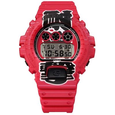 CASIO G-SHOCK DW-6900AKA-4JR Akachochin Limited Edition Men's Sports Watch, Made in Japan, Shock-Resistant, 200m Water Resistance, JDM (Japanese Domestic Market)