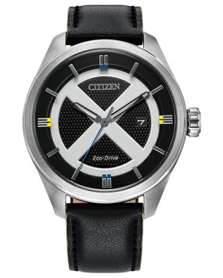 Citizen Marvel’s X-Men Men’s Solar Watch AW5007-17W Mutant Special Edition 42.3mm 100m Water Resistance Leather Strap Eco-Drive Movement (powered by solar energy or light) Citizen Marvel’s X-Men Men’s Solar Watch AW5007-17W Mutant Special Edition 42.3mm 100m Water Resistance Leather Strap Eco-Drive Movement (powered by solar energy or light)