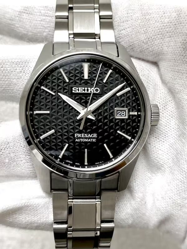 Seiko Presage Kuro Mozaiku Men's Automatic Watch SARX083 39.3MM JDM 100m WR anti-reflective sapphire crystal, steel bracelet, made in Japan JDM (Japanese domestic market)