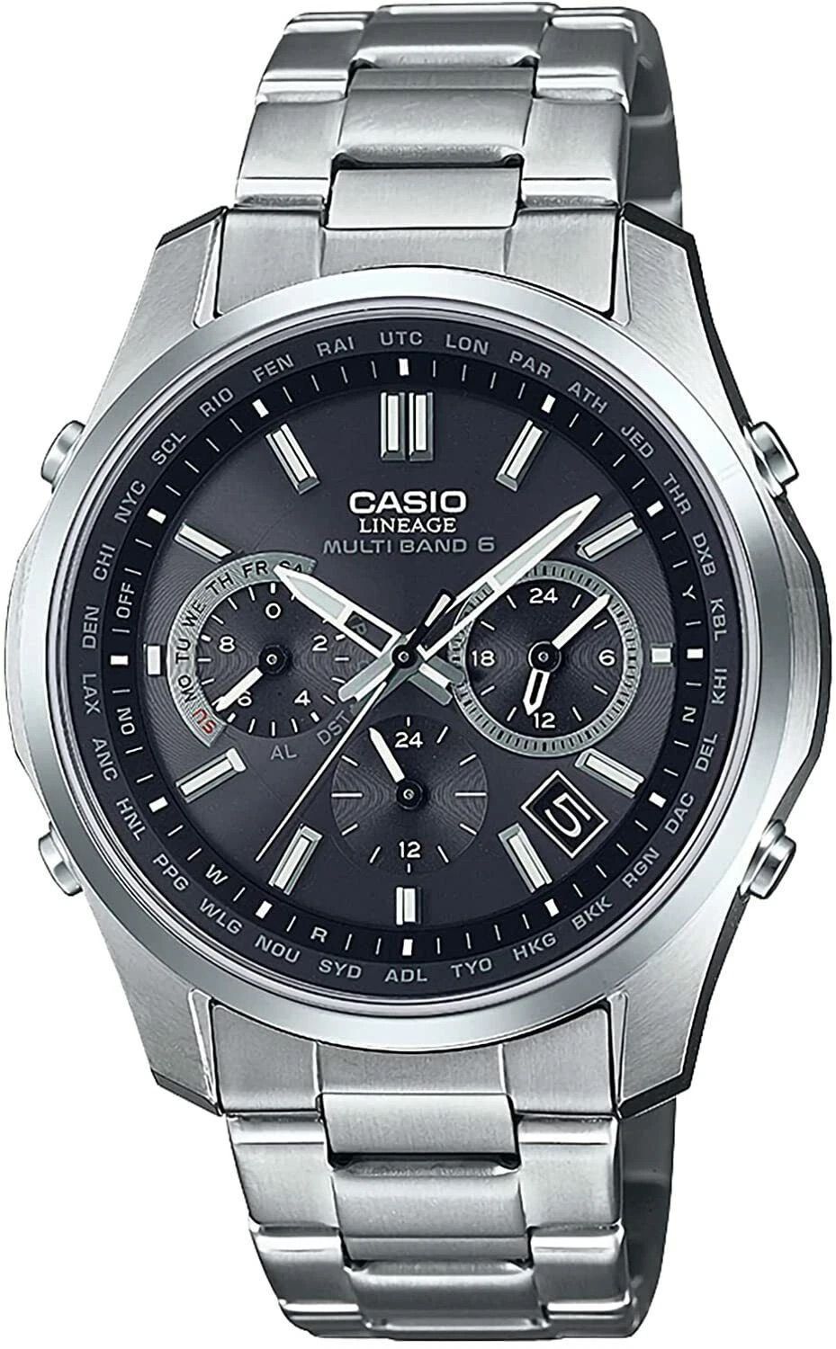 Casio Lineage LIW-M610TSE-1AJF Men's Titanium Solar Chronograph Watch sapphire crystal, JDM, 41.6mm, 50m Water Resistance, JDM (Japanese Domestic Market)