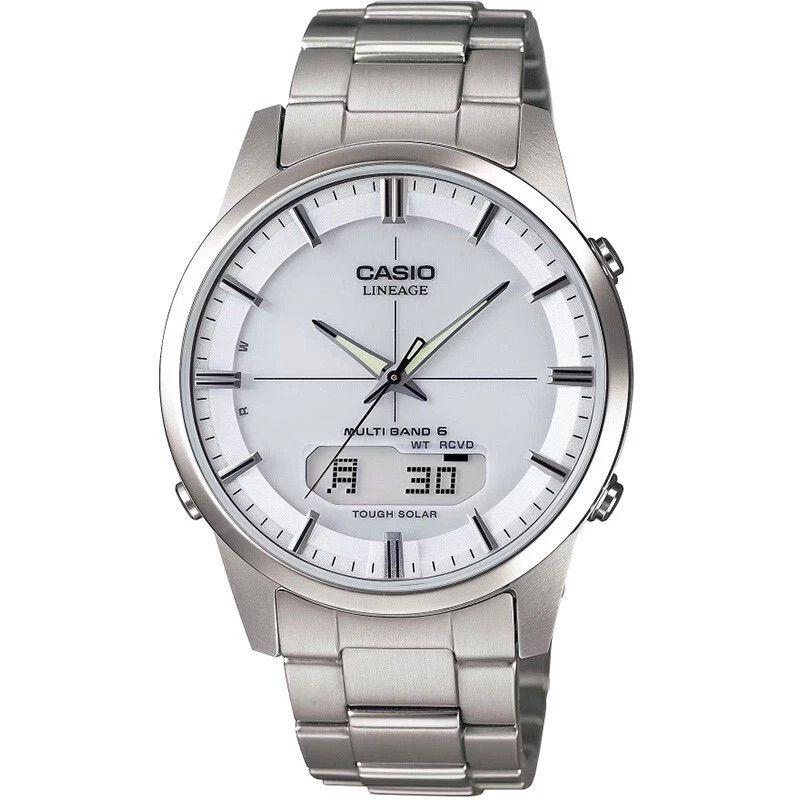 Casio Lineage Men's Solar-Powered Radio-Controlled Titanium Watch LCW-M170TD-7AJF JDM 39.5mm 50m Water Resistance Titanium Strap and Case JDM (Japanese Domestic Market)