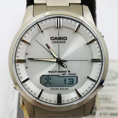 Casio Lineage Men's Solar-Powered Radio-Controlled Titanium Watch LCW-M170TD-7AJF JDM 39.5mm 50m Water Resistance Titanium Strap and Case JDM (Japanese Domestic Market)
