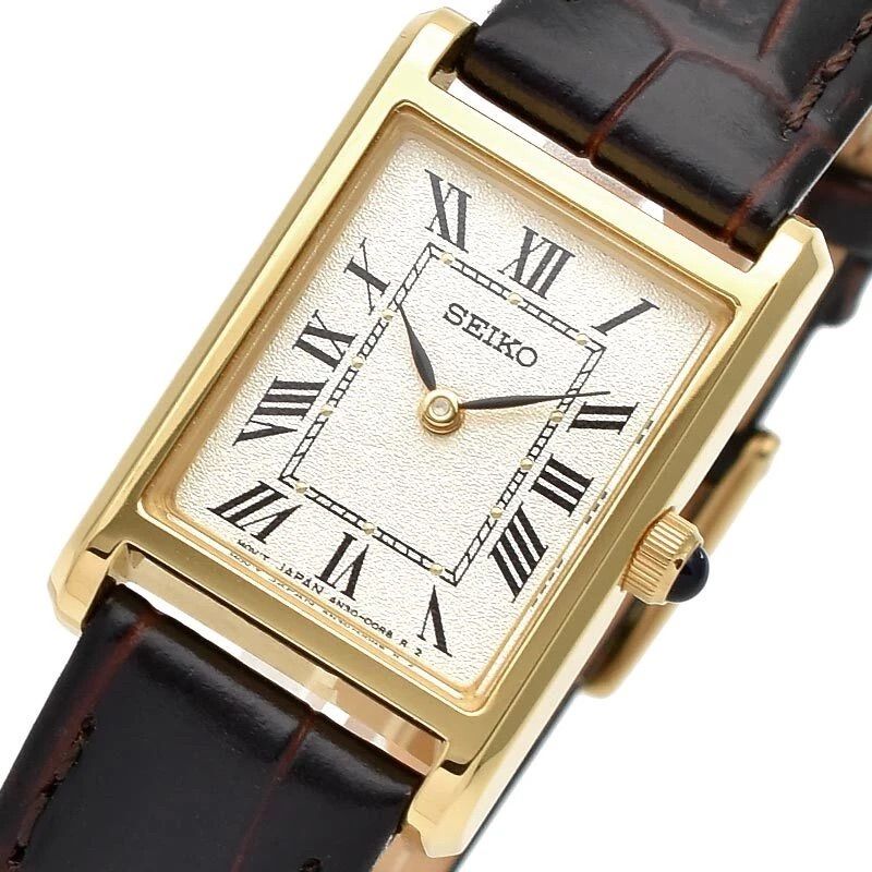 Seiko Selection Nano Universe Women's Quartz Watch SSEH002 JDM 18.9mm 30m WR Leather Strap