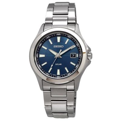 Seiko Spirit Men's Solar Watch SBPN071 JDM 40mm 100m WR with steel band (Japanese domestic market)