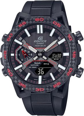 CASIO EDIFICE Sospensione ECB-2000YPB-1AJF Men's Bluetooth Solar Watch (JDM) – Carbon Case, 47.8mm, Silicone Strap, 100m Water Resistance, Sapphire Crystal (Japanese Domestic Market) – Alarm CASIO EDIFICE Sospensione ECB-2000YPB-1AJF Men's Bluetooth Solar Watch (JDM) – Carbon Case, 47.8mm, Silicone Strap, 100m Water Resistance, Sapphire Crystal (Japanese Domestic Market) – Alarm