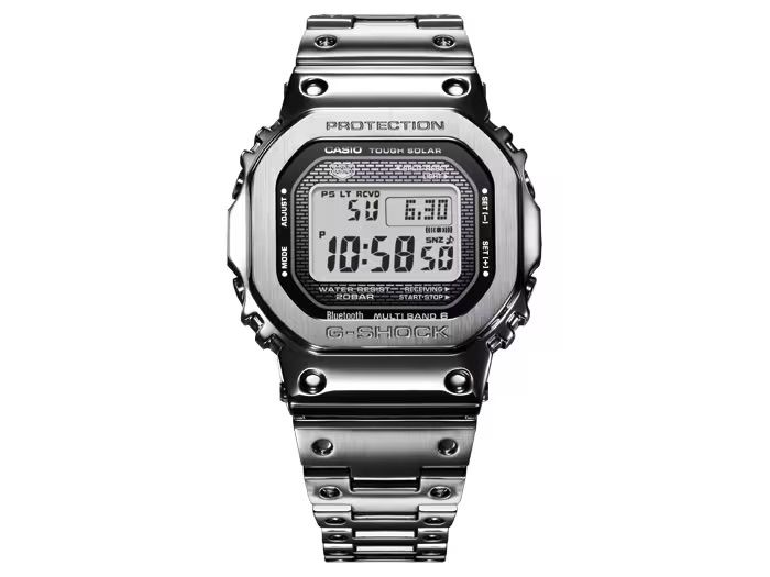 Casio G-Shock Full Metal GMW-B5000D-1 Men's Bluetooth Radio-Controlled Solar Watch Made in Japan 49.3 × 43.2 × 13 mm 200m Water Resistance Smartphone Link