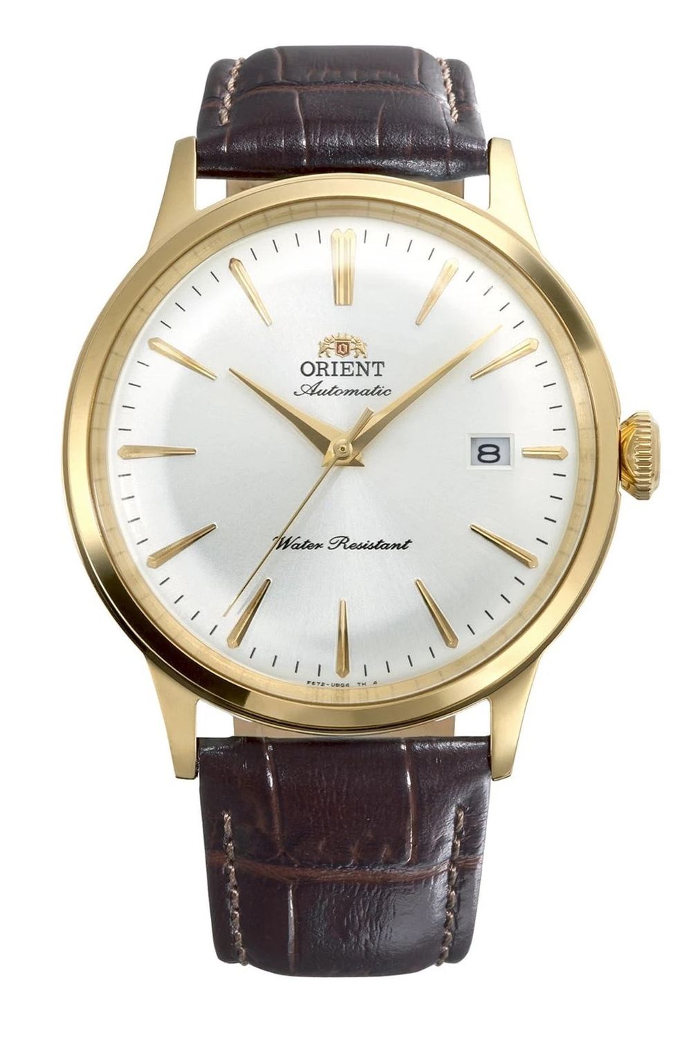Orient Bambino RA-AC0028S Men's Automatic Watch, 40.5mm, Leather Strap, Caliber F6724