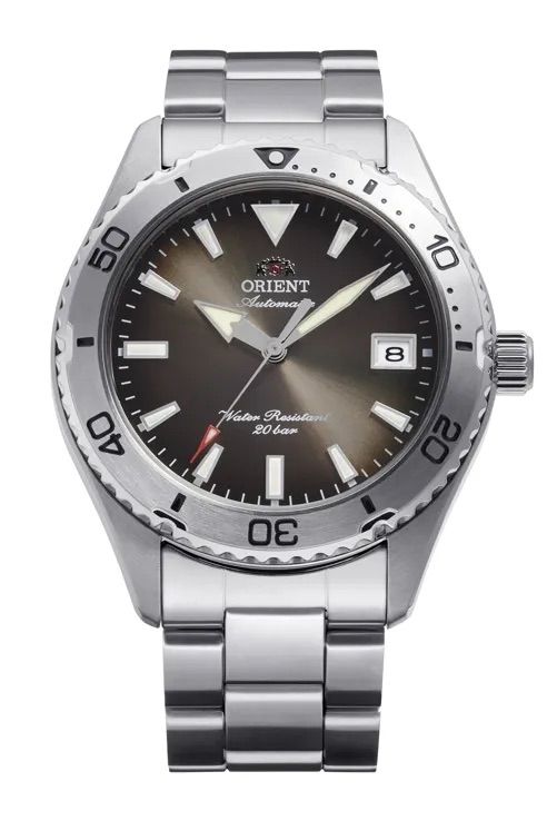 Orient Mako Mocha Men's Automatic Diving Watch RA-AC0Q15Y, 39.9 mm, Sapphire Crystal, Stainless Steel Strap, 200 m Water Resistance