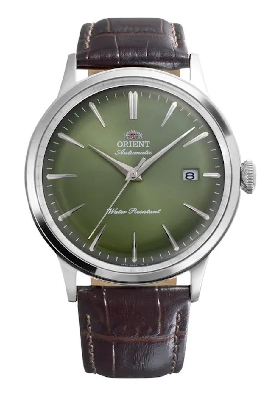 Orient Bambino British Woodland RA-AC0029E  Men's Automatic Watch, 40.5mm, Leather Strap, Caliber F6724