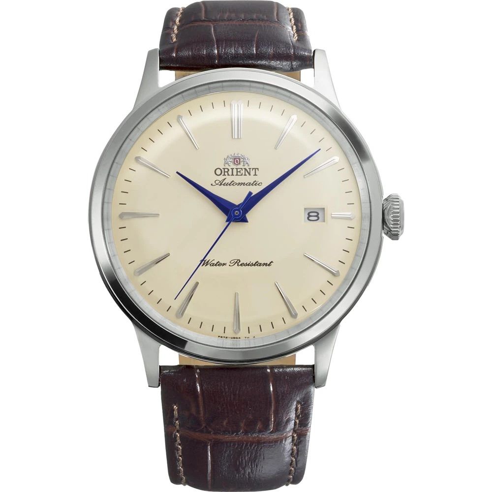 Orient Bambino  French Vanilla RA-AC0033Y  Men's Automatic Watch, 40.5mm, Leather Strap, Caliber F6724
