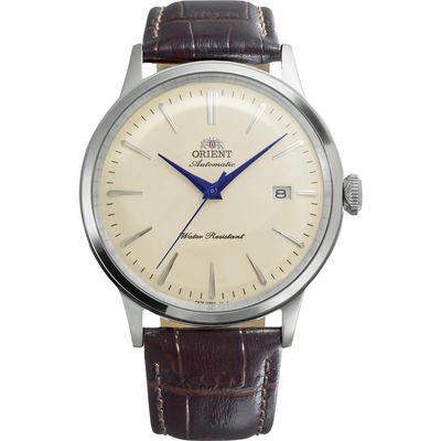 Orient Bambino  French Vanilla RA-AC0033Y  Men's Automatic Watch, 40.5mm, Leather Strap, Caliber F6724