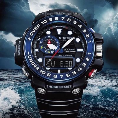Casio G-Shock Gulfmaster GWN-1000B-1BJF Men's Solar Radio Controlled Watch JDM Made in Japan 55.8mm 200m WR Tide - Moon Phases - Compass JDM (Japanese Domestic Market) Casio G-Shock Gulfmaster GWN-1000B-1BJF Men's Solar Radio Controlled Watch JDM Made in Japan 55.8mm 200m WR Tide - Moon Phases - Compass JDM (Japanese Domestic Market)