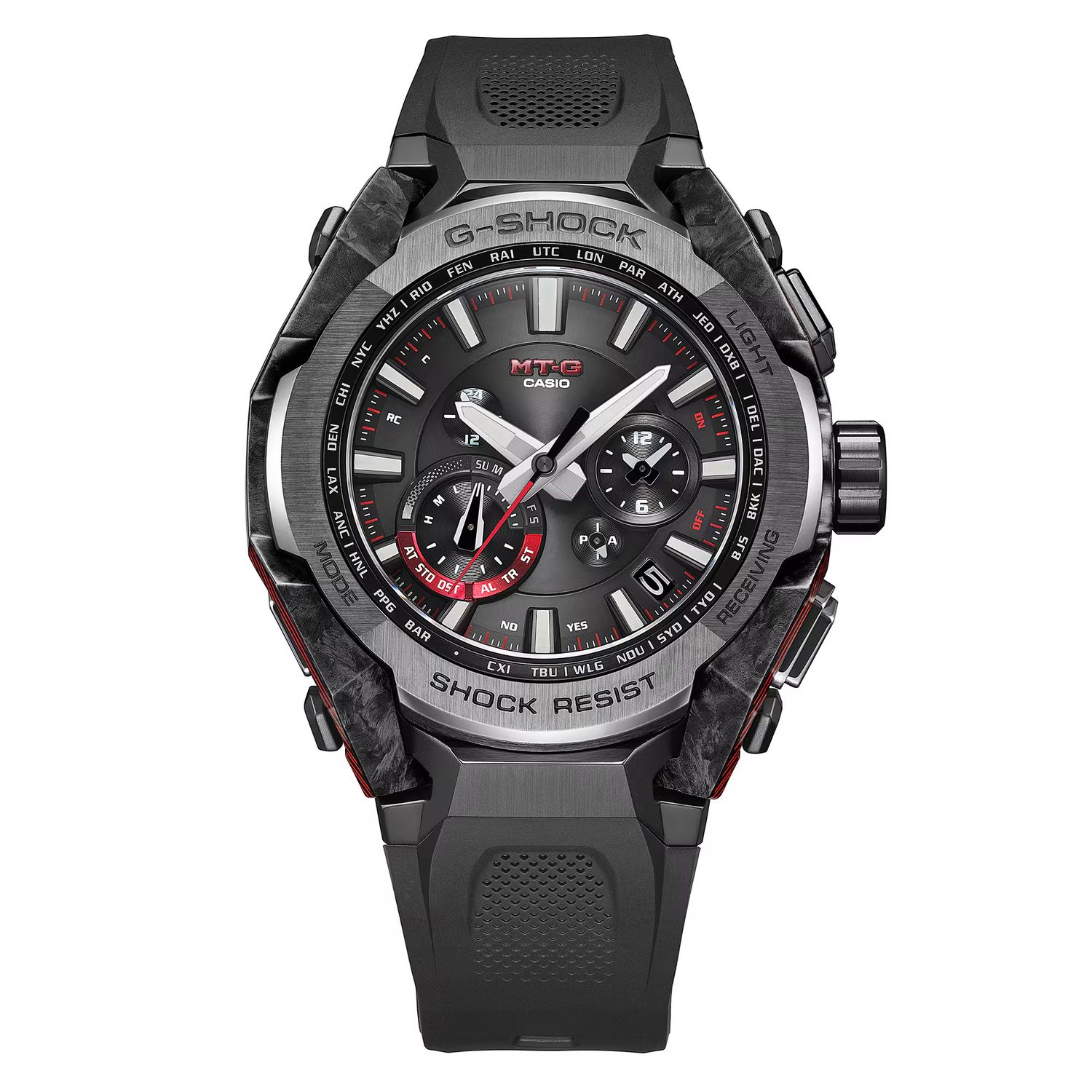 Casio G-SHOCK MTG-B4000B-1AJF Men's Solar-Powered Bluetooth Radio-Controlled Watch, JDM Black IP Carbon, 45.3mm, Made in Japan, SmartLink, 200m Water Resistance, Anti-Reflective Sapphire Crystal, JDM (Japanese Domestic Market)