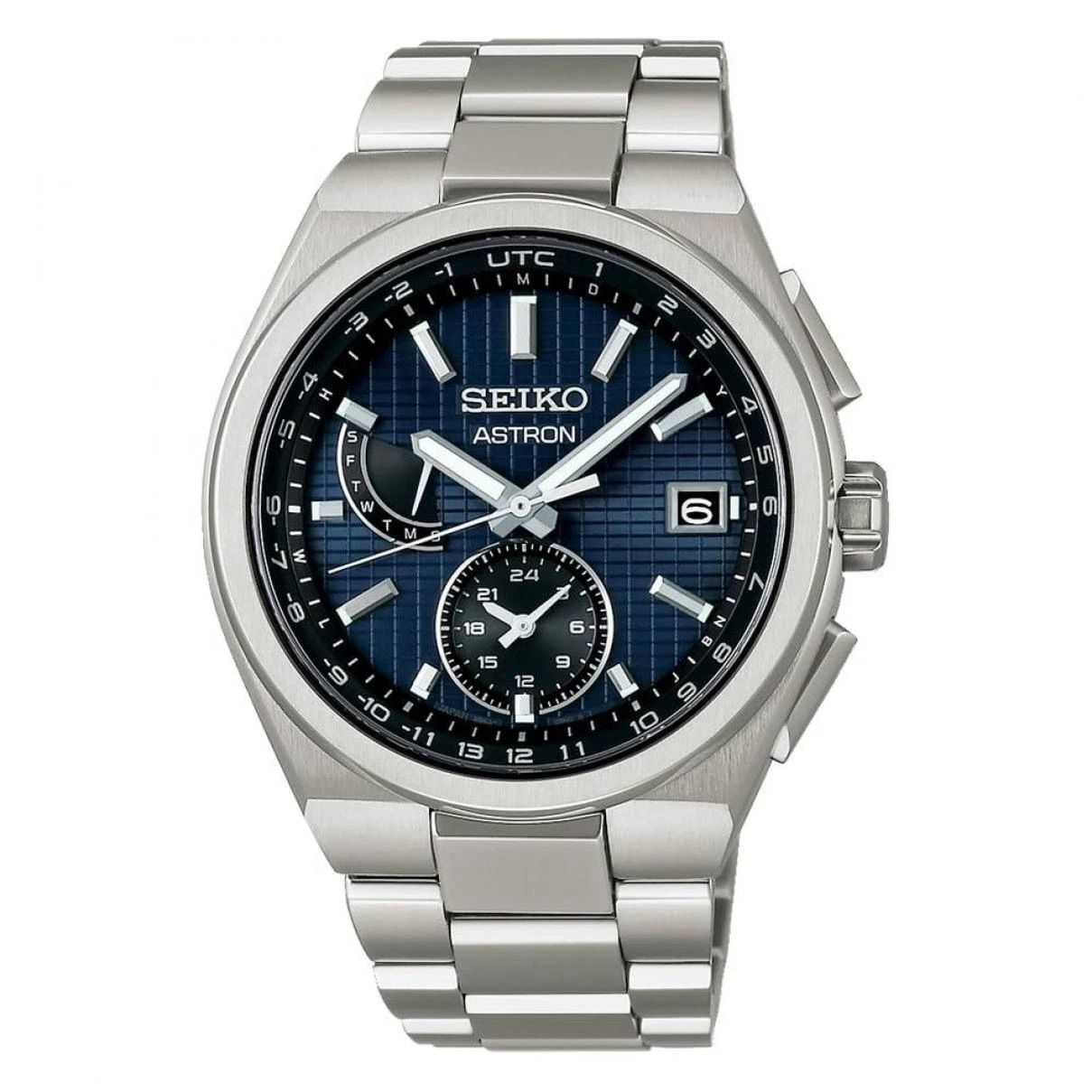 Seiko Astron Nexter Men's Radio-Controlled Solar Watch in Titanium SBXY065 JDM 41.3mm sapphire crystal, titanium case and strap with Diamond Shield coating, made in Japan (JDM—Japanese domestic market) 100m WR