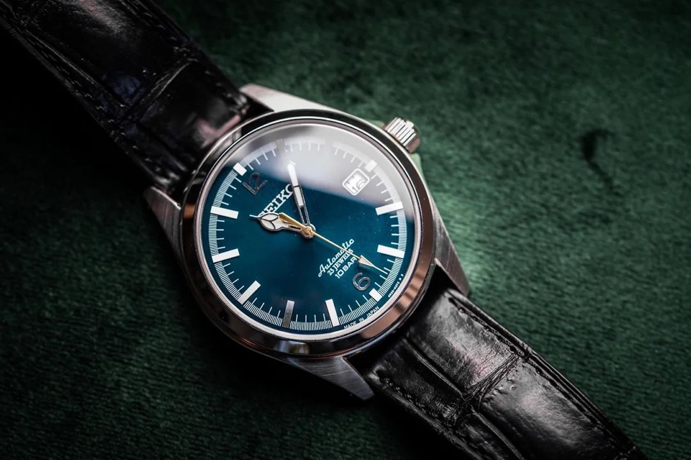 Seiko TICTAC SZSB021  JDM Men's Automatic Watch Limited Edition 35th Anniversary 40mm 100m Water Resistance Made in Japan Leather Strap JDM (Japanese Domestic Market)