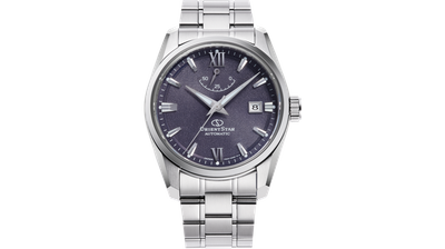 Orient Star Contemporary Date Violet Shinkai Men's Automatic Watch RK-AU0112V JDM 38.5MM Made in Japan 100m Water Resistance Sapphire Crystal Stainless Steel Strap JDM (Japanese Domestic Market)