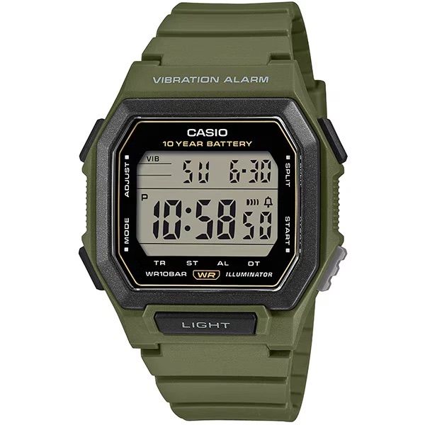 Casio Sports Men's Watch W-738H-3AJF  JDM 47.0 mm x 42.8 mm x 13.5 mm 100M 42.8mm WR 10-Year Battery