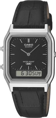 Reloj Casio analogico y digital AQ-230EL-1A correa de piel color negra