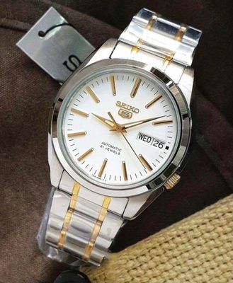 Seiko 5 SNKL47K1 unisex automatic watch, 37mm, 30m water resistant, steel strap