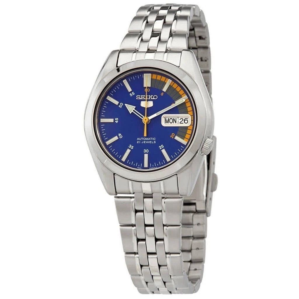 Seiko 5 SNK371K1 unisex automatic watch, 37mm, 30m water resistant, steel strap