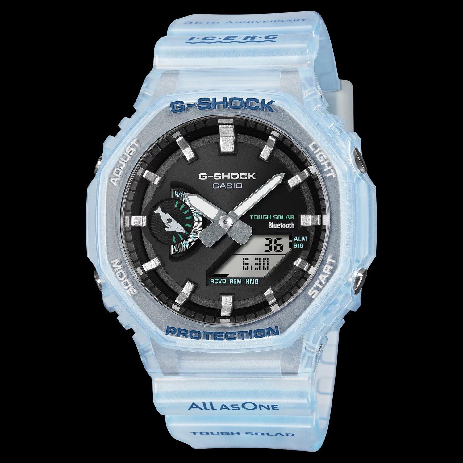 Casio G-Shock GA-B2100KB-2AJR I.C.E.R.C. JDM Men's Bluetooth Solar Watch “Love the Sea and the Earth” Limited Edition 200m WR Shock-Resistant - Bluetooth Connectivity JDM (Japanese Domestic Market)