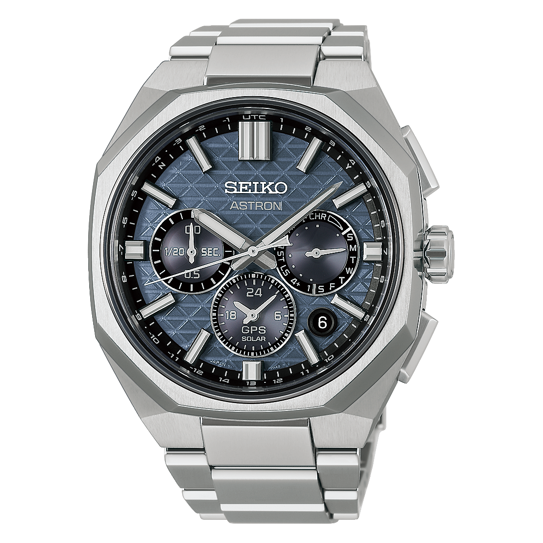 Seiko Astron Satellite GPS Titanium Solar Watch HAB001J JDM 43.4mm 100m WR anti-reflective sapphire crystal, titanium case and band, Cal. 5X63, made in Japan JDM (Japan Domestic Market)