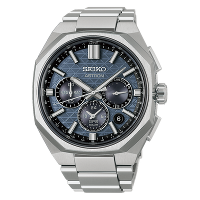 Seiko Astron Satellite GPS Titanium Solar Watch HAB001J JDM 43.4mm 100m WR anti-reflective sapphire crystal, titanium case and band, Cal. 5X63, made in Japan JDM (Japan Domestic Market)