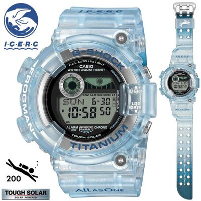 Casio G-Shock Frogman ICERC GW-8202K-2JR JDM Limited Edition 200m WR Men's Radio-Controlled Solar Watch with Titanium Case, Made in Japan, 52 × 50.3 × 18 mm, JDM (exclusive to the Japanese domestic market)