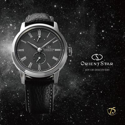 Orient Star Men's Automatic Watch, Small Seconds, Hoshizora RK-BS0003N, Limited Edition of 500, 39mm, JDM (Japanese Domestic Market), Made in Japan, anti-reflective sapphire crystal, 50-hour power reserve, Cal. F7H44, JDM leather strap