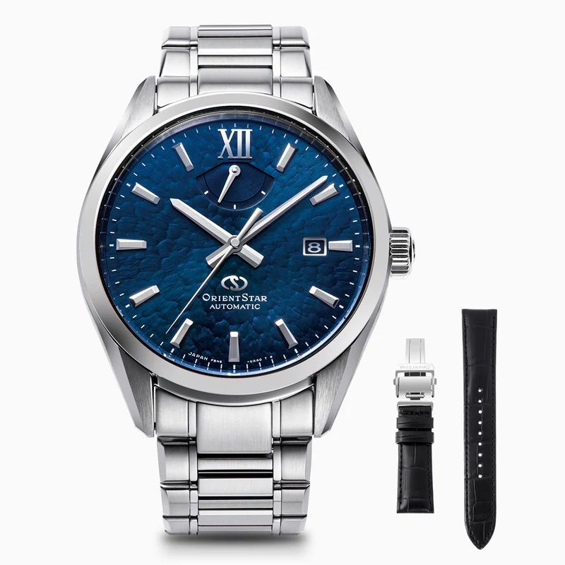 Orient Star Hoshikuzu RK-BX0003L Men's Mechanical Watch 40mm JDM M34 F8 Date F8N64 sapphire crystal, 60-hour power reserve, Made in Japan JDM (Japanese domestic market) + aligator band