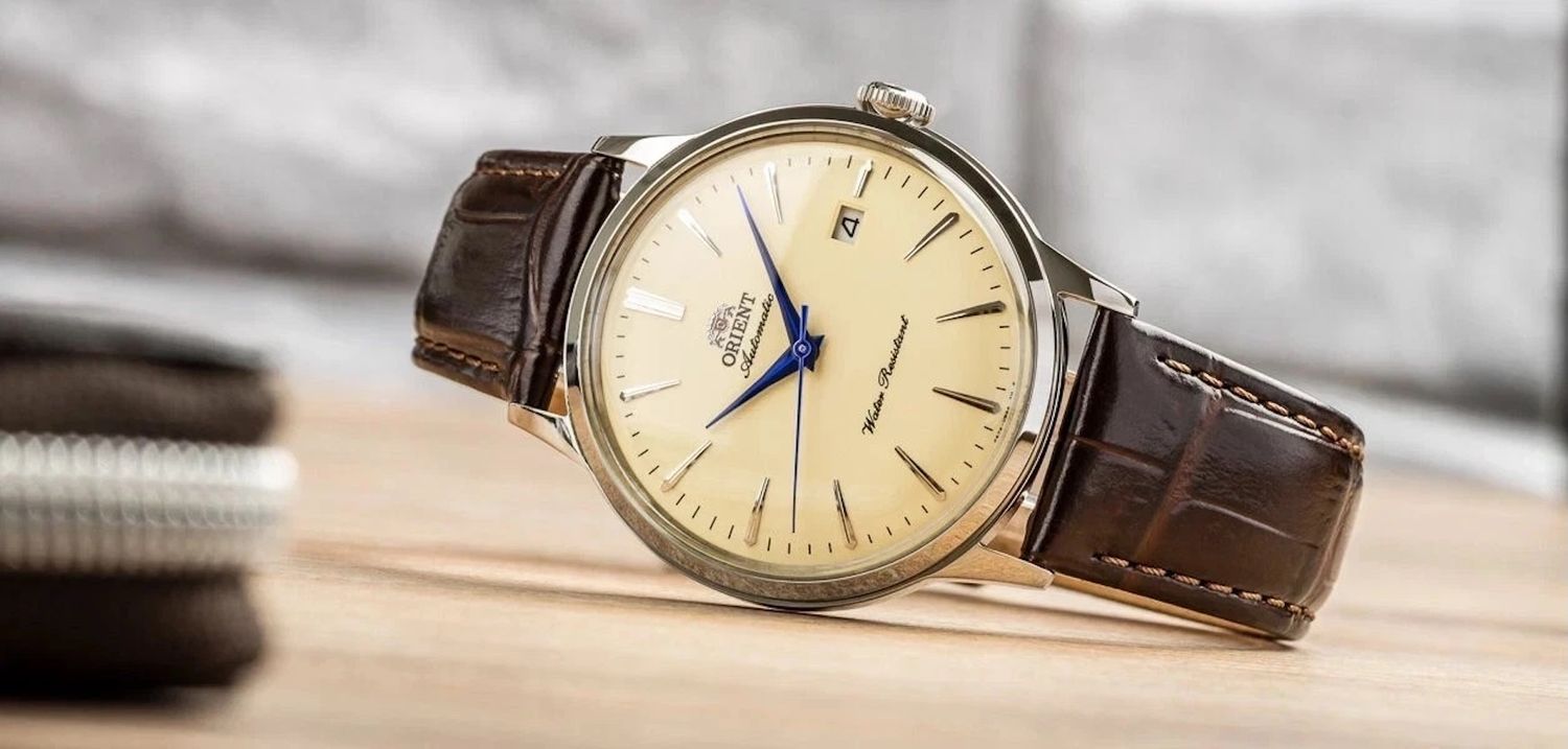 Orient Bambino  French Vanilla RN-AC0033Y jdm  Men's Automatic Watch, 40.5mm, Leather Strap, Caliber F6724 JDM (mercado interior japonés)