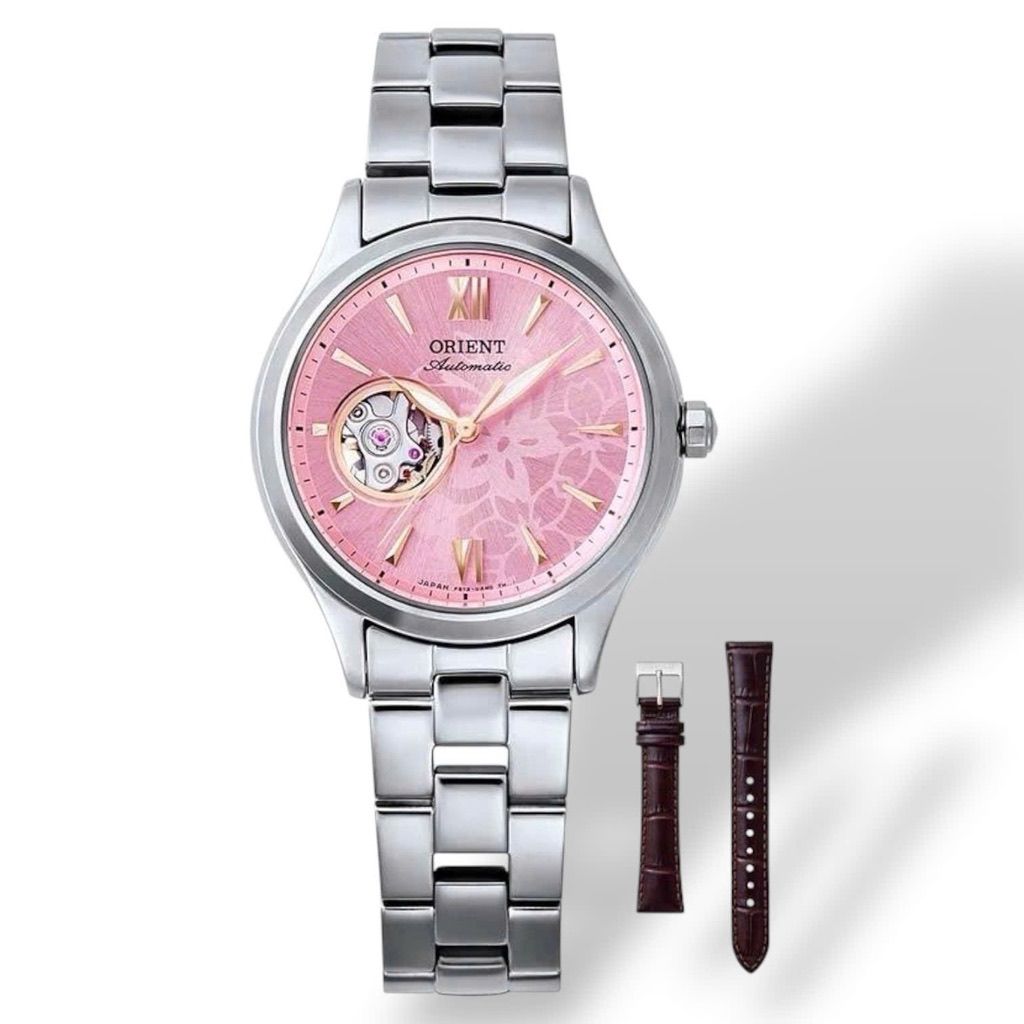 Orient Star Open Heart Sakura Dreams Women's Automatic Watch RN-AG0731J 35.9mm JDM Made in Japan JDM Steel Strap (Japanese Domestic Market)