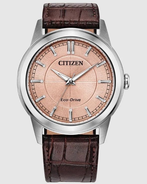 Citizen Roland Eco-Drive AW2110-14Z Classic Men's Solar Watch, 41 mm, 50 WR, leather strap, Eco-Drive movement (powered by solar energy or light)