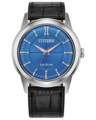 Citizen Rolan FE7130-01L Unisex Solar Watch, 37 mm, 50 m Water Resistant, Leather Strap, Eco-Drive Movement (powered by solar energy or light)